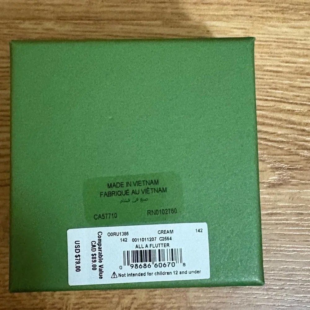 NIB Kate Spade All A Flutter Mother Of Pearl Butterfly necklace